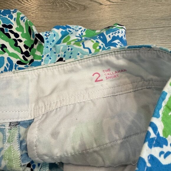 Lilly Pulitzer The Callahan Short Let’s Cha Cha Blue Size 2 - Picture 7 of 7